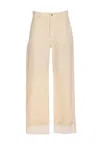 Bottega Veneta Wide Leg Jeans With Cuffs