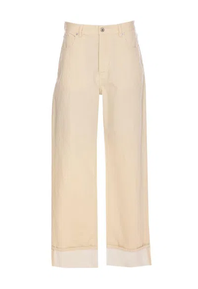 BOTTEGA VENETA BOTTEGA VENETA WIDE LEG JEANS WITH CUFFS
