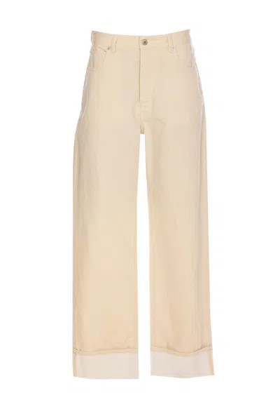 BOTTEGA VENETA BOTTEGA VENETA WIDE LEG JEANS WITH CUFFS