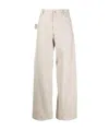 Bottega Veneta Wide-leg Panelled Trousers In Neutral