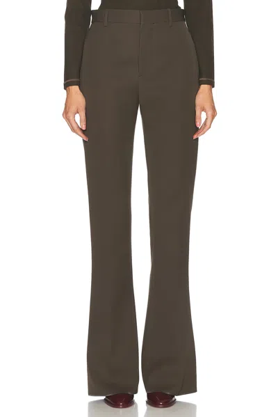 Bottega Veneta Wide Leg Pant In Dark Olive