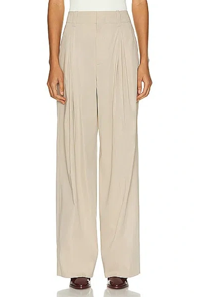 Bottega Veneta Wide Leg Trouser In Rock