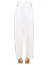 Bottega Veneta Loose-fitting Trousers In Beige