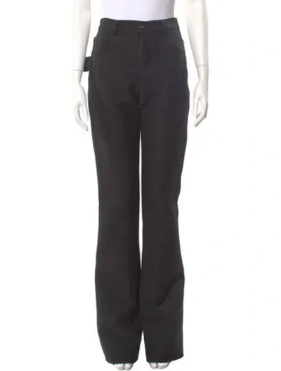 Pre-owned Bottega Veneta Wide Leg Pants In Black