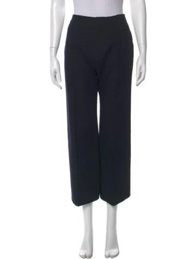 Pre-owned Bottega Veneta Wide Leg Pants In Black