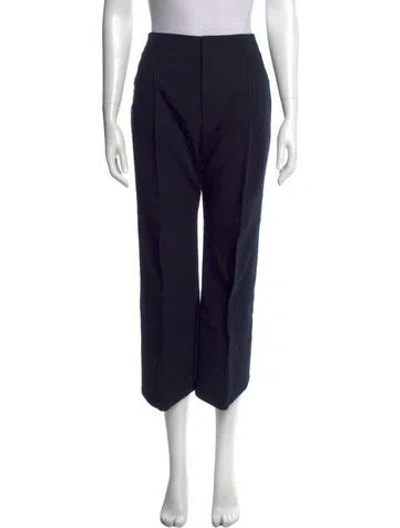 Pre-owned Bottega Veneta Wide Leg Pants In Blue