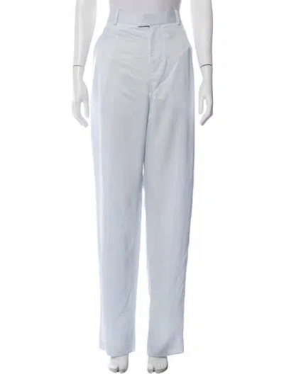 Pre-owned Bottega Veneta Wide Leg Pants In Blue