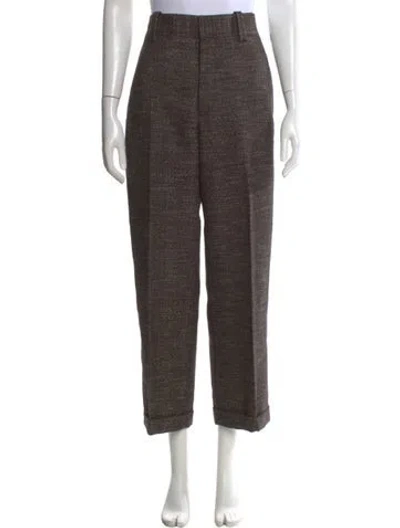 Pre-owned Bottega Veneta Wide Leg Pants In Brown