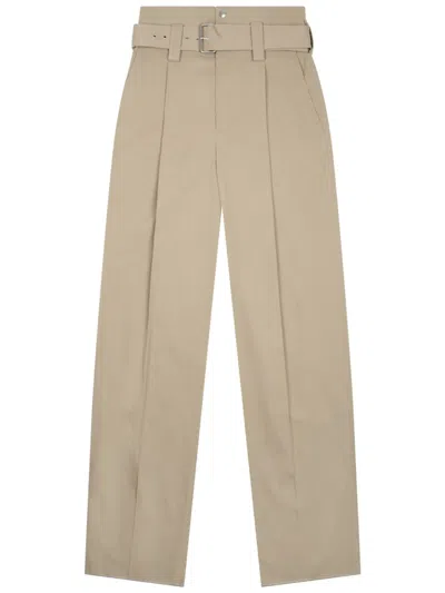Bottega Veneta Wide Leg Pants In Nude