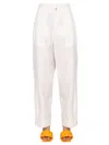Bottega Veneta Women's Wide Leg Pants In White