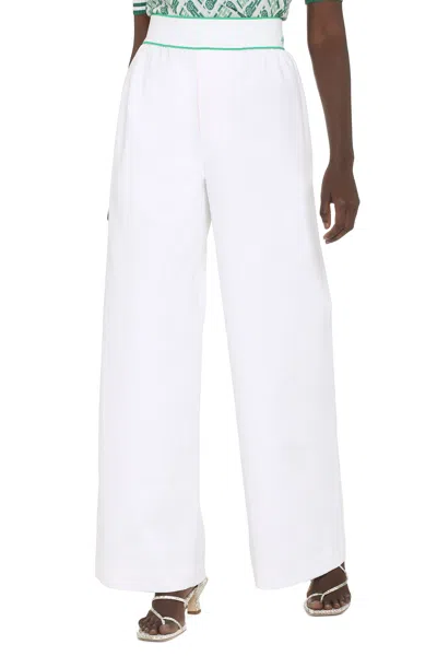 Bottega Veneta Wide-leg Trousers In White