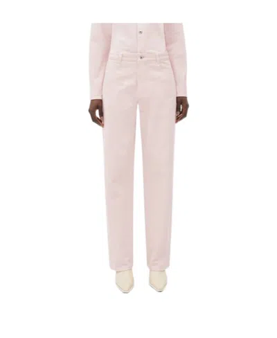 Bottega Veneta Wide-legged Jeans In Pink