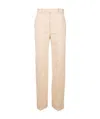 Bottega Veneta Wide-legged Trousers In Nude