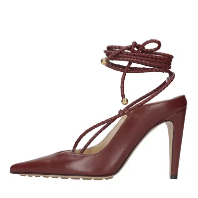 Bottega Veneta With Heel Bordeaux In Bordeaux Marroni