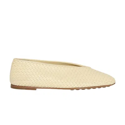 Pre-owned Bottega Veneta Wmns Ballerina Flat 'camomile' | Yellow | Women's Size 40