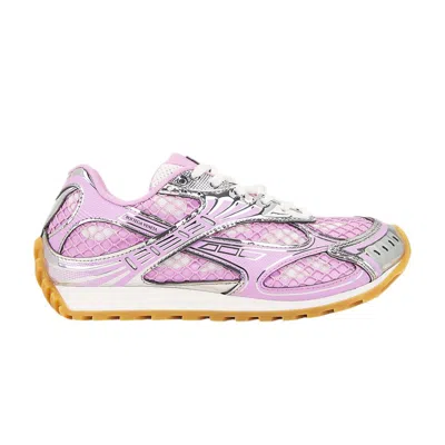 Pre-owned Bottega Veneta Wmns Orbit Sneaker 'gloss Silver' | Pink | Women's Size 36