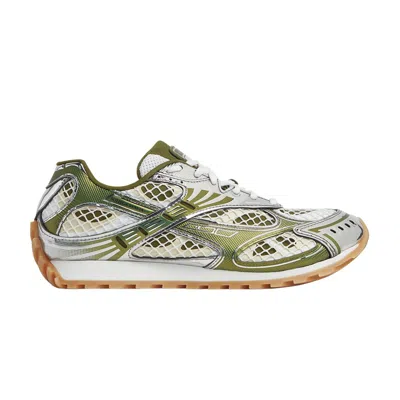 Pre-owned Bottega Veneta Wmns Orbit Sneaker 'mud' | Green | Women's Size 38