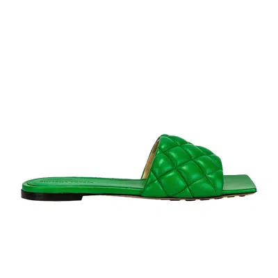 Pre-owned Bottega Veneta Wmns Padded Sandal 'parakeet' | Green | Women's Size 39.5