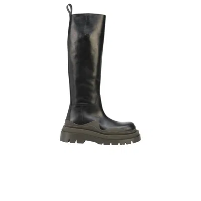 Pre-owned Bottega Veneta Wmns Tire Knee High Boot 'black Camping' | Women's Size 36