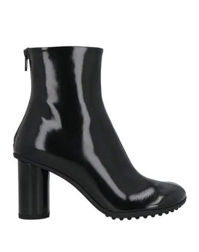 Bottega Veneta Woman Ankle Boots Black Size 8 Leather In Multi