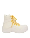 Bottega Veneta Puddle Bomber Lace-up Boots In White