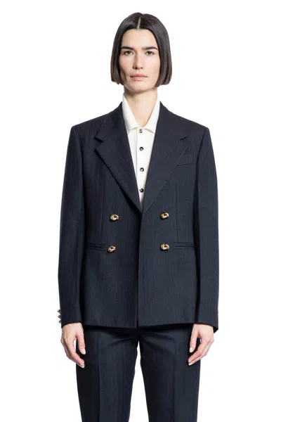 BOTTEGA VENETA STRIPED WOOL BLAZER
