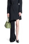 Bottega Veneta Asymmetrical Wool Skirt With Tailored Drape In Black