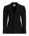 Bottega Veneta Structured Raffia Jacket For Women In Black In Black