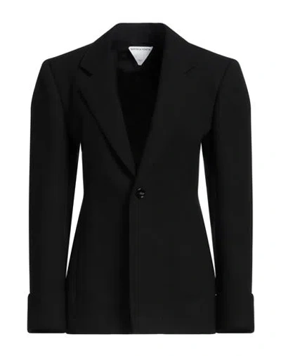 Bottega Veneta Cotton Blend Single-breast Jacket In Black