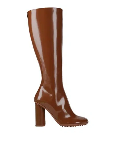 Bottega Veneta Woman Boot Brown Size 8 Leather In Brown