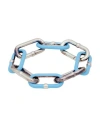 Bottega Veneta Chains Sterling-silver Bracelet In Blue