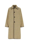Bottega Veneta Coat With Distorted Prince Of Wales Motif In Multicolor