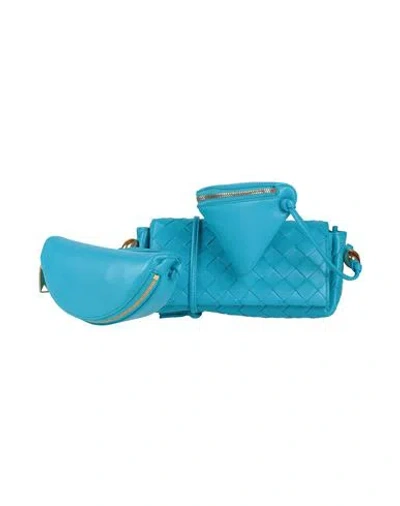 Bottega Veneta Woman Cross-body Bag Azure Size - Leather In Blue