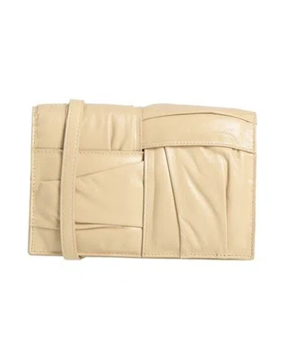 Bottega Veneta Woman Cross-body Bag Beige Size - Leather