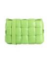 Bottega Veneta Woman Cross-body Bag Green Size - Soft Leather