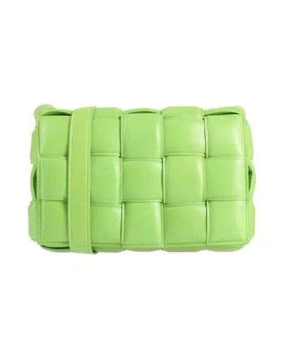 Bottega Veneta Woman Cross-body Bag Green Size - Soft Leather In Green