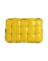 Bottega Veneta Woman Cross-body Bag Yellow Size - Soft Leather