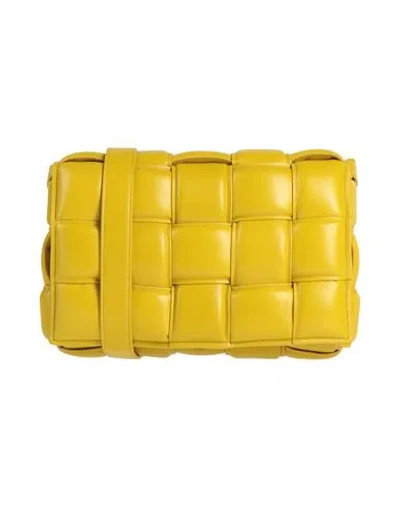 Bottega Veneta Woman Cross-body Bag Yellow Size - Soft Leather In Yellow