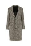 Bottega Veneta Single-breasted Boucle Fabric Coat In Multicolor