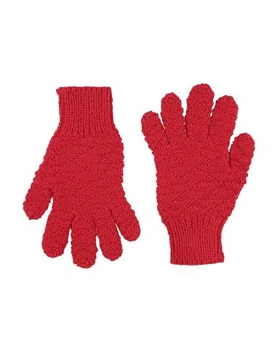 Bottega Veneta Woman Gloves Red Size M Wool