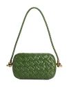 Bottega Veneta Knot Intreccio Small Shoulder Bag In Green