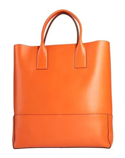 Bottega Veneta Woman Handbag Orange Size - Calfskin