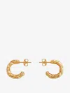 Bottega Veneta Intreccio Large Earrings In Gold