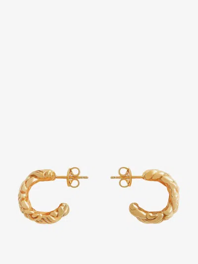 Bottega Veneta Woman Intreccio Woman Gold Earrings