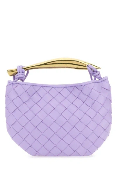 Bottega Veneta Woman Lilac Leather Sardine Handbag In Purple