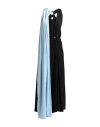 Bottega Veneta Colorblock Twist Front Jersey Dress In Blue