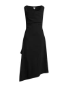 Bottega Veneta Stretch Cotton Mini Dress For Women In Black