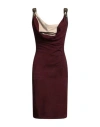 Bottega Veneta Fluid Suede Sleeveless Knee-length Dress In Red