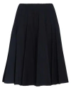 Bottega Veneta Woman Midi Skirt Midnight Blue Size 2 Wool In Blue