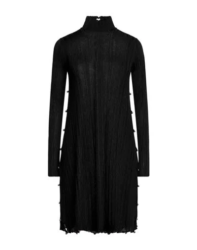 Bottega Veneta Woman Mini Dress Black Size L Polyester, Viscose